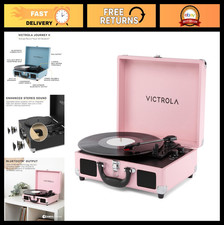 Victrola Journey II 2025 Model   Bluetooth Suitcase Record Player   Built-in S