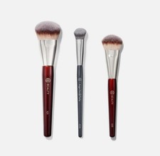 BK BRUSHES Makeup Brush 101/109/A506- Flawless Facial Brush Set 3 pieces -