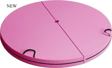 Soozier Pole Dance Crash Mat, 5ft Wide Foldable Pole Padding Crash Pad, Pink