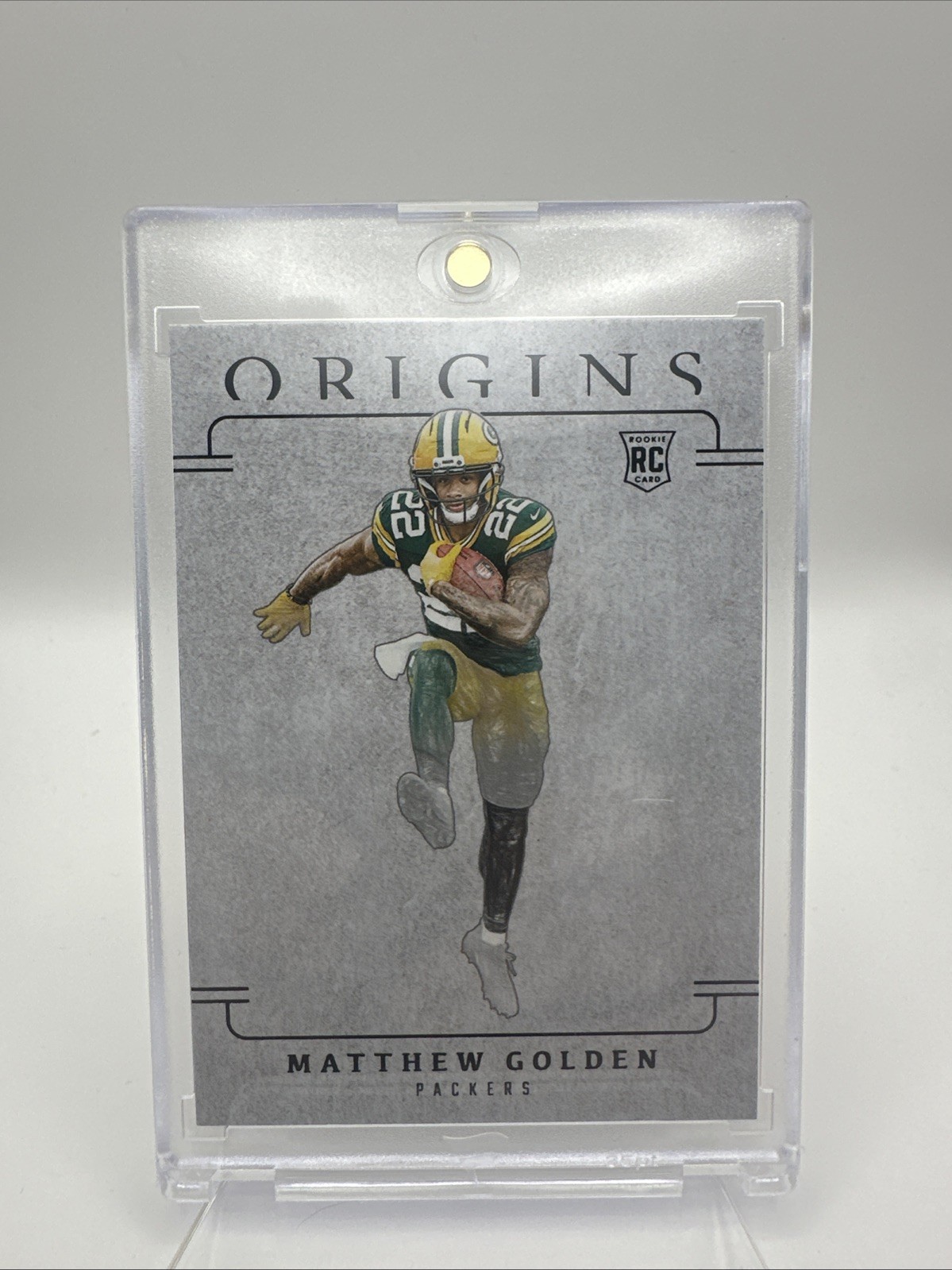 2025 Panini Origins Matthew Golden #8 Blank Slate SSP Rookie Green Bay Packers