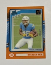 BRENDEN RICE 2024 Donruss Clearly  Orange # 169/199 #99 Los Angeles Chargers 🏈