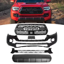 Front Bumper Cover Kit For 2016-2023 Toyota Tacoma With Grilles & Bumper Valance