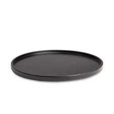 Black Decorative Round Tray, 14-Inch Jewelry Tray for Perfume, Coffee Table, ...
