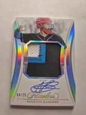 2025 Panini Flawless Agustin Ramirez RC On Card AUTO PATCH /25 Rookie Jersey RPA
