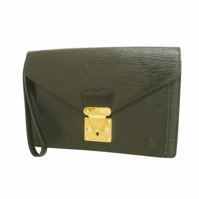 Louis Vuitton Epi Pochette Sellier Dragonne Clutch Bag Noir M52762 Authentic