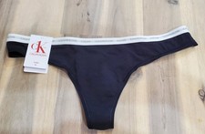 Calvin Klein Women's Ck One or Modern Logo Cotton Thong Panty
