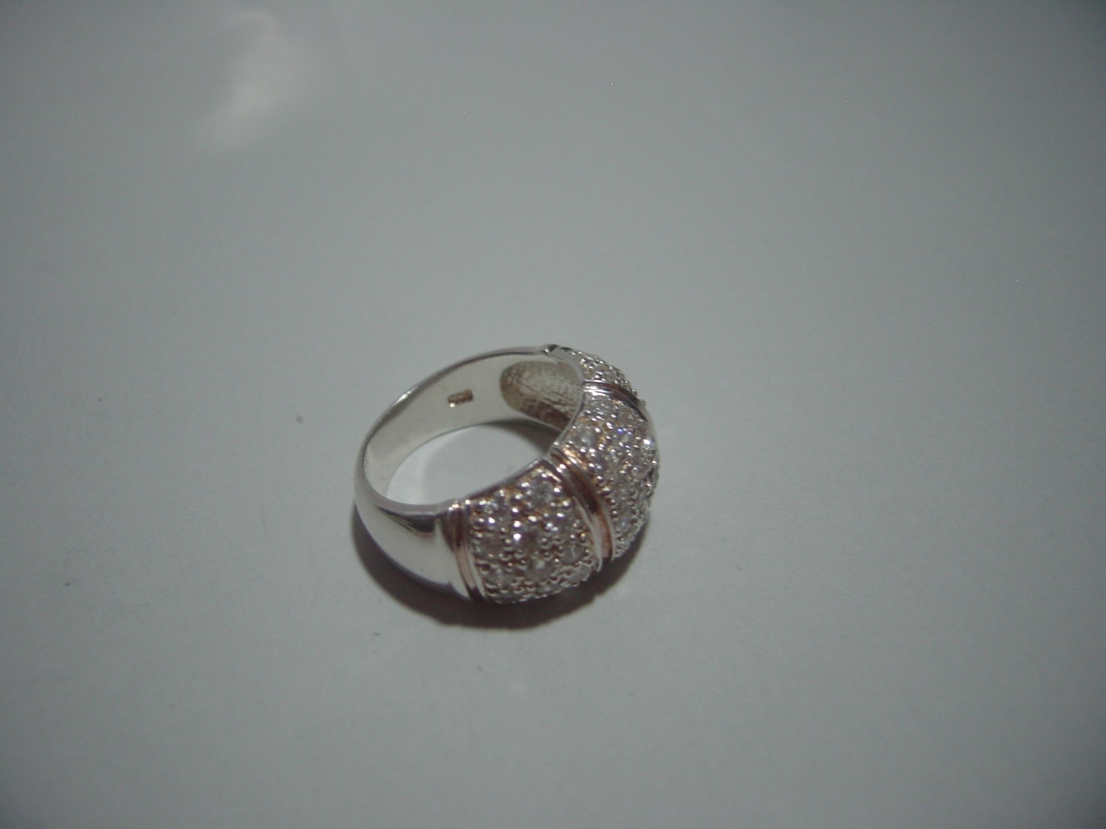 VINTAGE-SOLID SILVER SUPERB SPARKLING CUBICS-DOME… - image 10