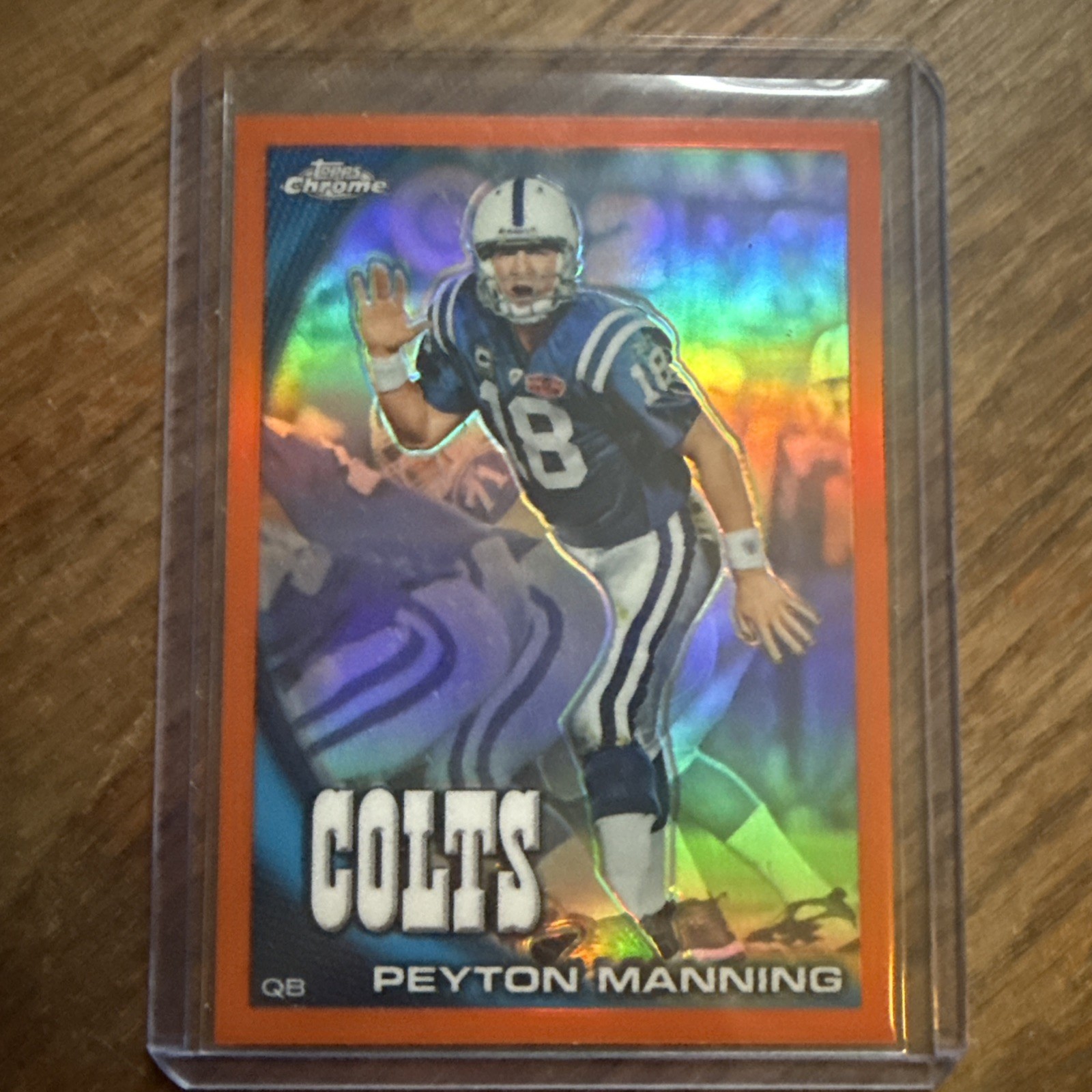 2010 Topps Chrome - Peyton Manning #C50 Orange Refractor Indianapolis Colts HOF