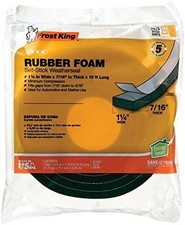 1-1/4" x 7/16" x 10 ft Thick Sponge Rubber Foam Tape
