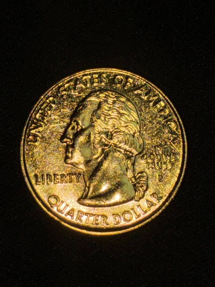 24k Gold Plated Uncirculated N Carolina 25c THE EXACT COIN SEEN IN THE PICTURE - Image 4 of 4
