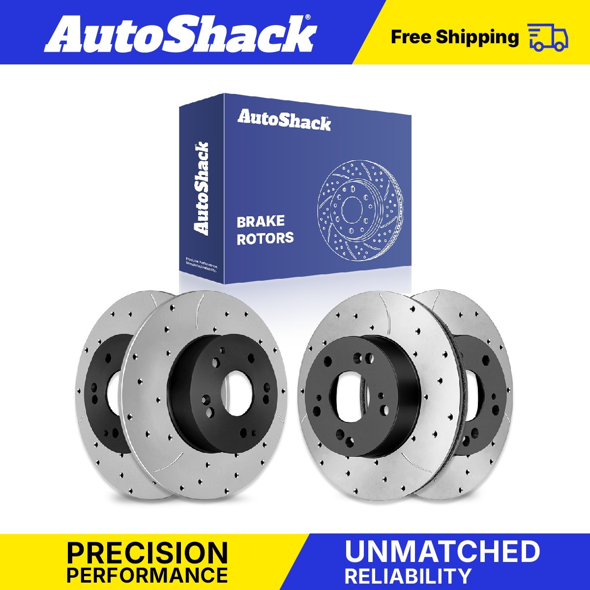 Front Rear Drilled Slotted Brake Rotors for 2002-2005 2006 Acura RSX 2.0L