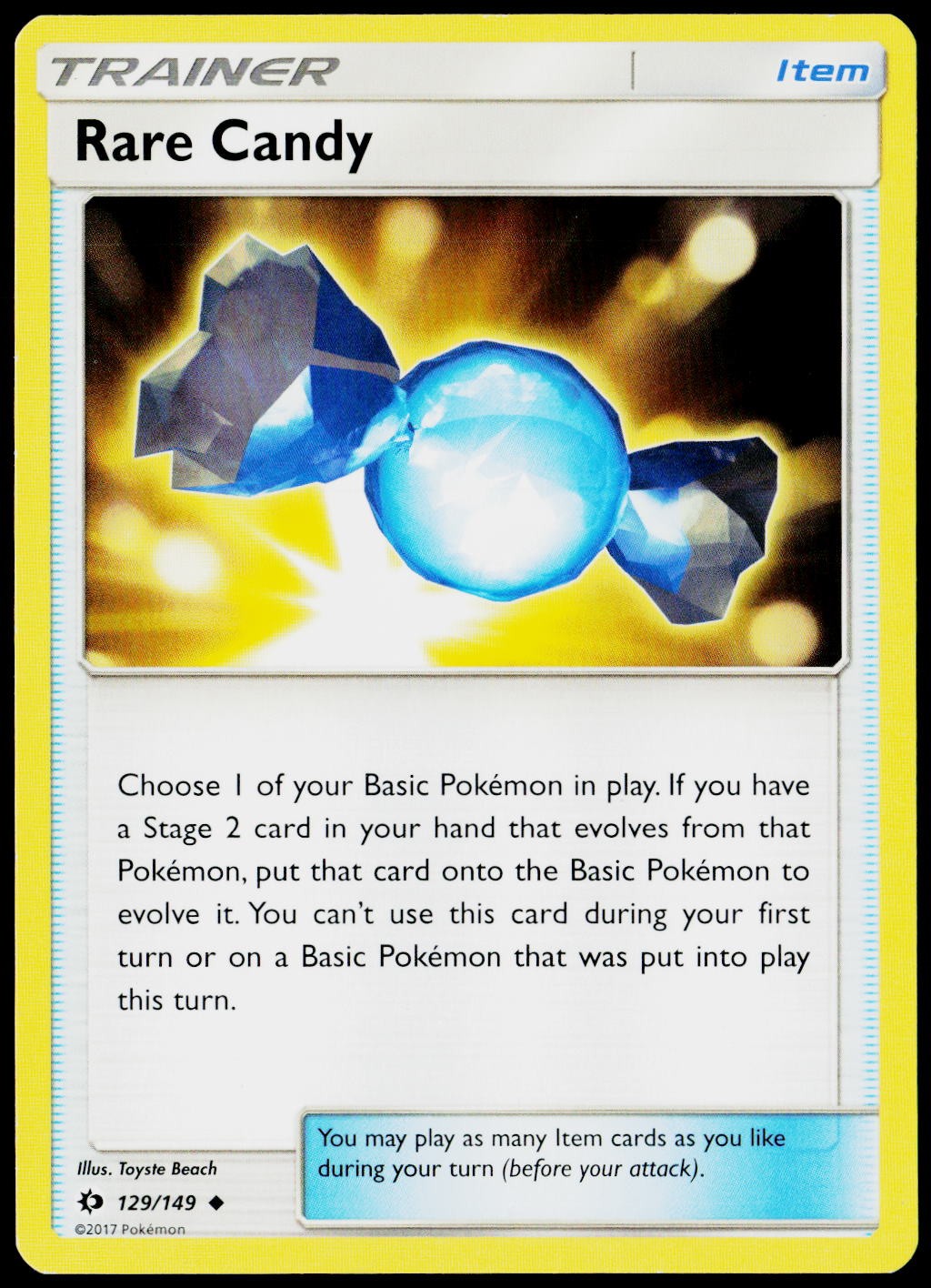 Rare Candy 129/149 SM Base Set NM