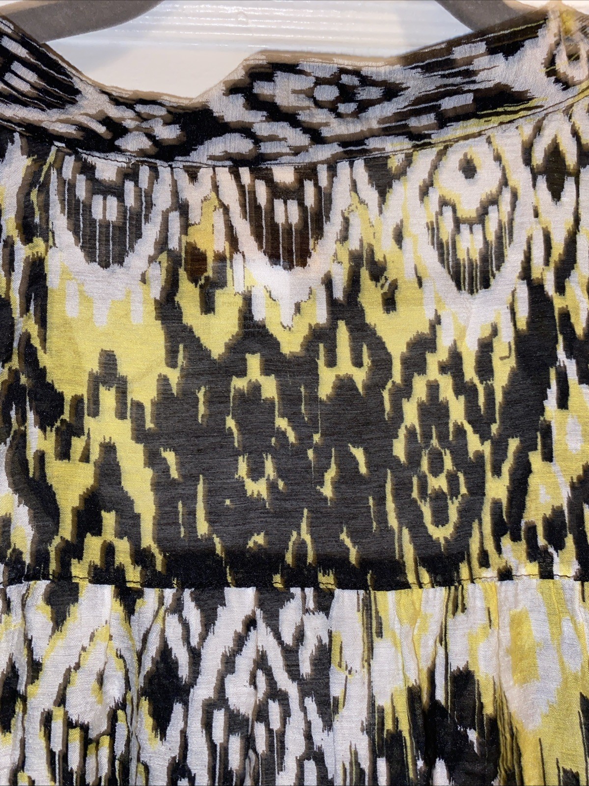 Ruby Rd Black White Yellow  Button Up Blouse Top … - image 8