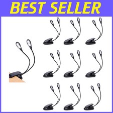 Portable Musician Lights 10-Pack - Bright LED Reading Lamps