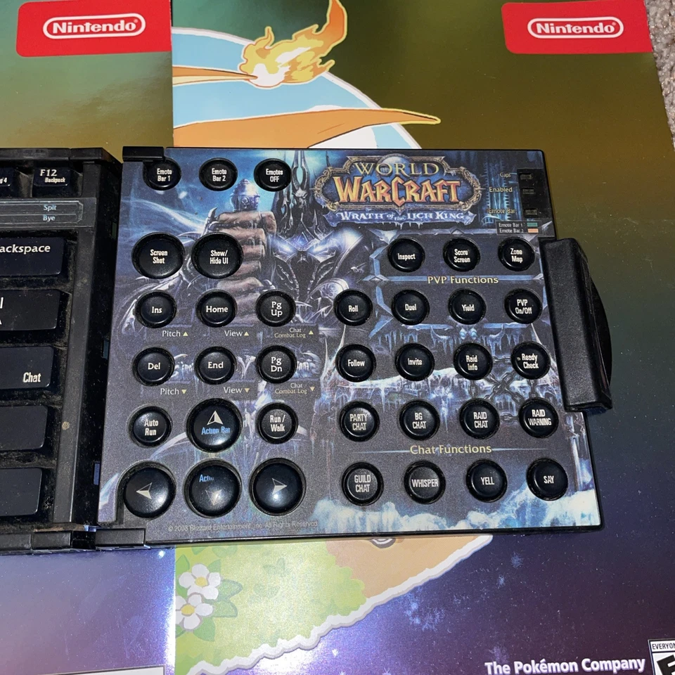 Ideazon Zboard World Of Warcraft Keyboard Keys Cover Cataclysm Folding Gaming  - Image 3 of 4
