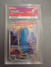 Pokémon TCG Wailord Illustration Rare Card Journey Together 162/159 Graded Ace 9