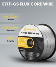 E71T-GS 2.2lbs Flux Core Welding Wire .035,Gasless Mild Carbon Steel MIG Weld