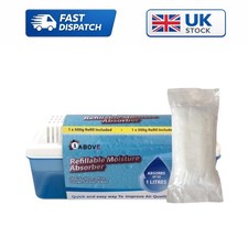 Eco-Friendly Moisture Absorber Dehumidifier - 1L Capacity, Anti-Spill Design