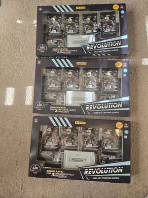 #ad #ad Lot of 3x New 2025 NFL Panini Revolution Football Trading Cards Sams Club Bundle $175.00