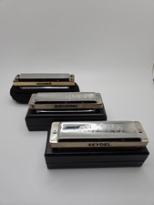 Harmonica Lot 3 -SUZUKI M20 Manji D , HOHNER MB Crossover C , SEYDEL 1847 A 