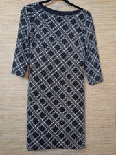 Vince Camuto Black Studded Sparkly Geometric Cocktail Evening Women's Dress Sz 2