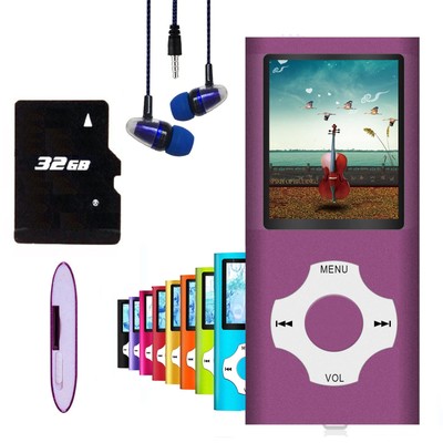 MP3 Player / MP4 Player, Hotechs MP3 Music Player with 32GB Memory SD Card Sl...