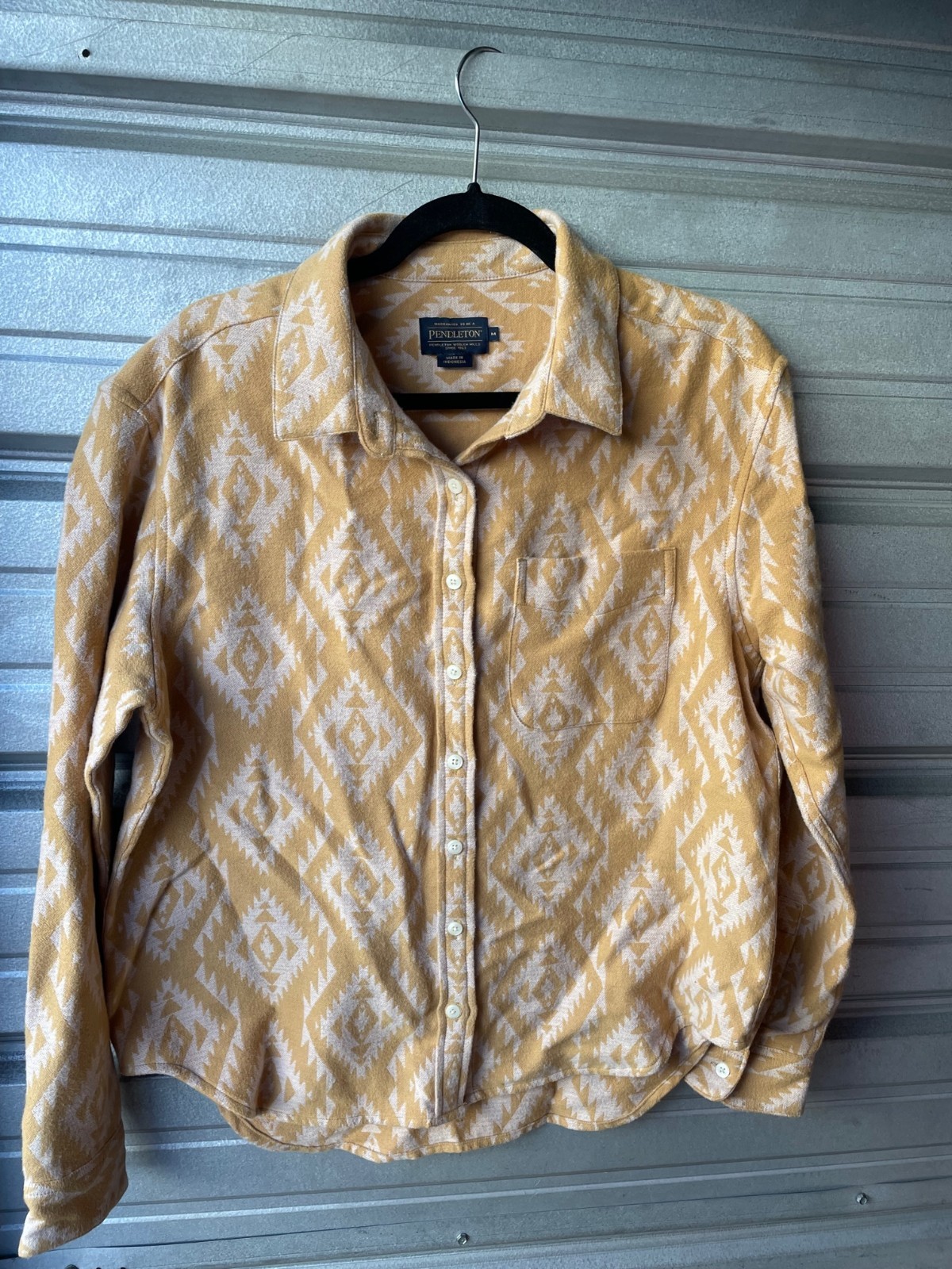 Pendleton Women's M Geometric Aztec Heavyweight F… - image 1