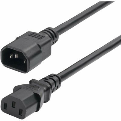 StarTech 1ft [0.3m] Power Extension Cord (87138100powercord)