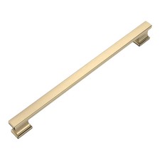 Amerdeco ZH00013 10 Pack Brushed Brass Cabinet Pulls 7 Inch 177mm Hole Center