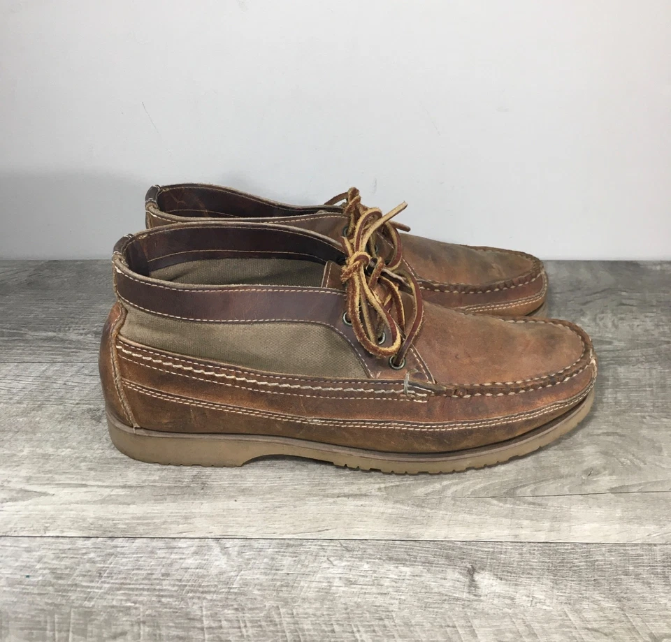 Men Red Wing 9184 Wabasha Copper Chukka Leather Work Soft Moc Toe Boots Size 8.5 - Image 2 of 4