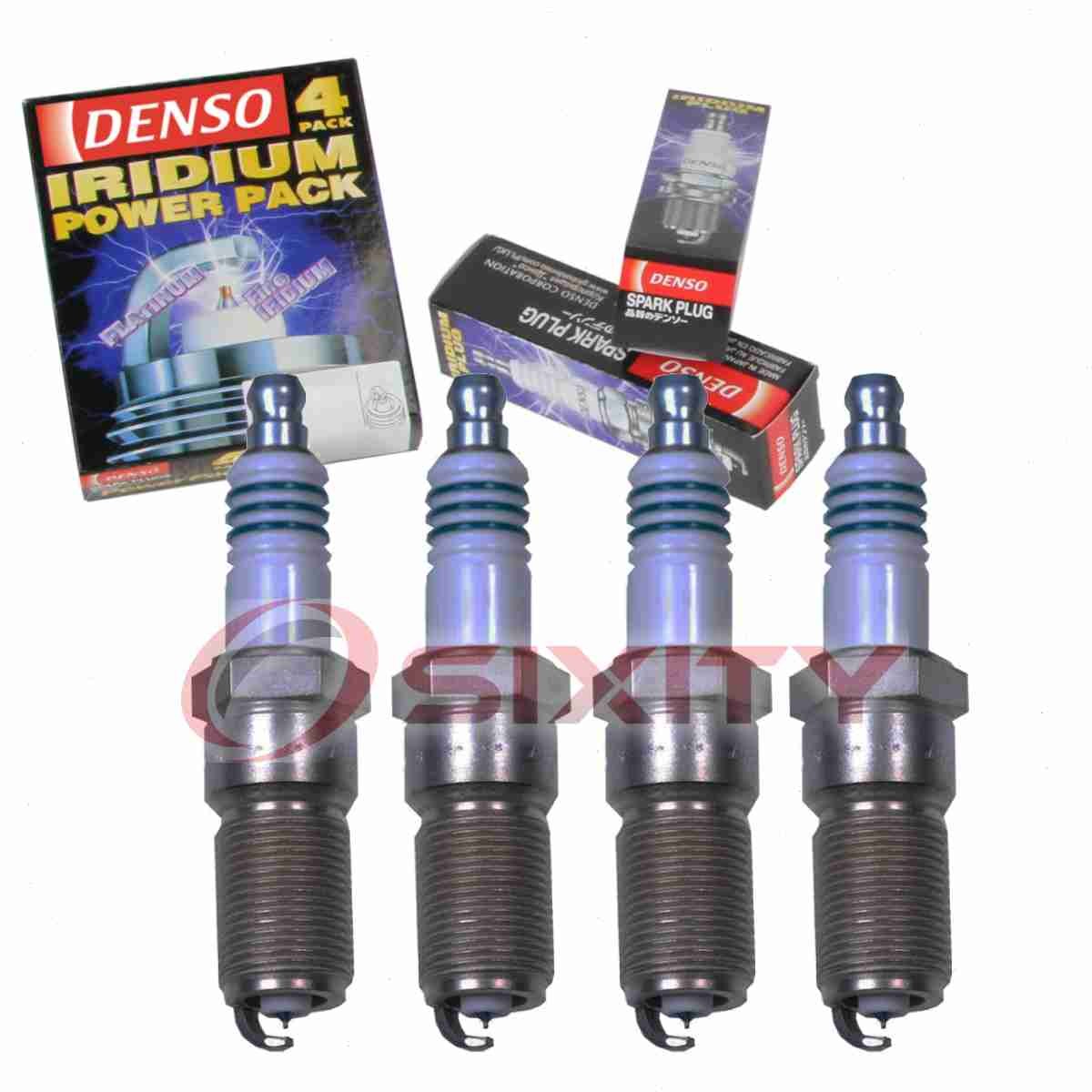 4 pc Denso Iridium Power Spark Plugs for 2007-2010 Saturn Sky 2.4L L4 ah