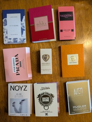 Prestige Fragrance Sample Lot Dolce Gabbana Valentino Prada Alien Tory Burch New