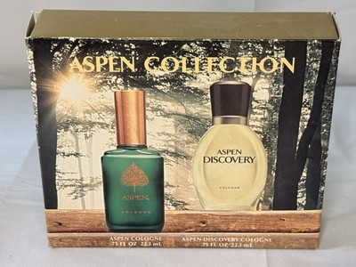 Vintage ASPEN Cologne Collection by Coty:  Aspen & Aspen Discovery (.75 oz each)