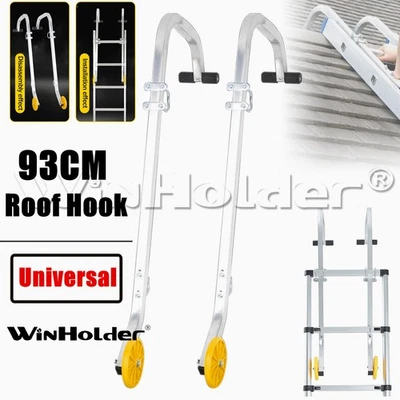 Universal Roof Hook Kit Fit Aluminium Extension Ladder Multi-Purpose Ladder UK