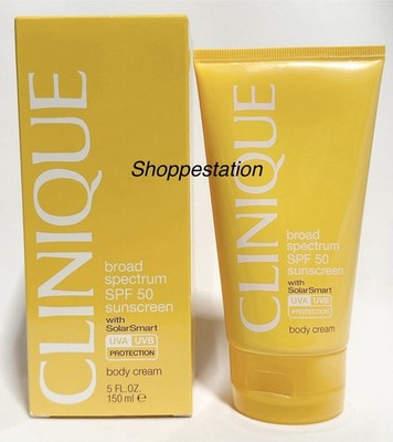 Clinique Broad Spectrum SPF50 Sunscreen Body Cream 5oz / 150ml New In Box