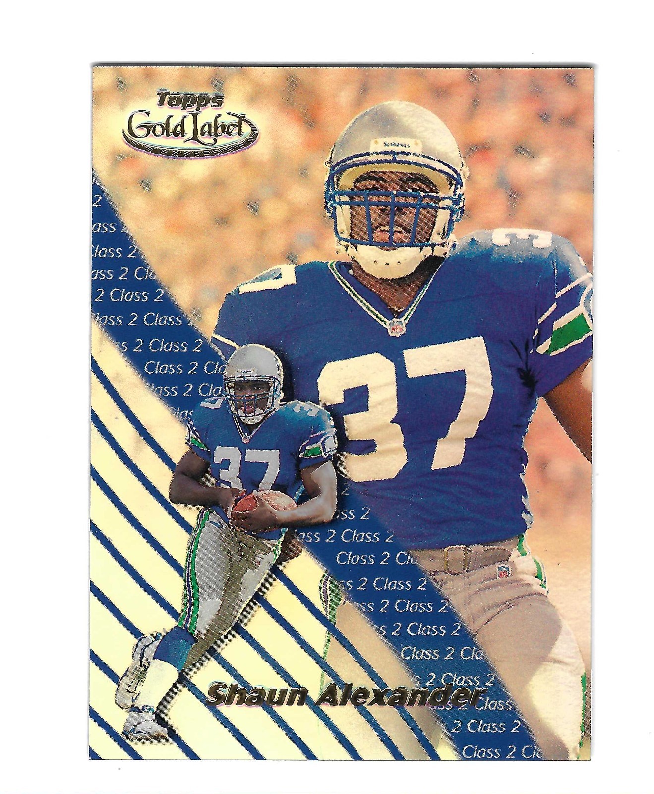 Shaun Alexander Topps Gold Label Premium #85 Gold Label