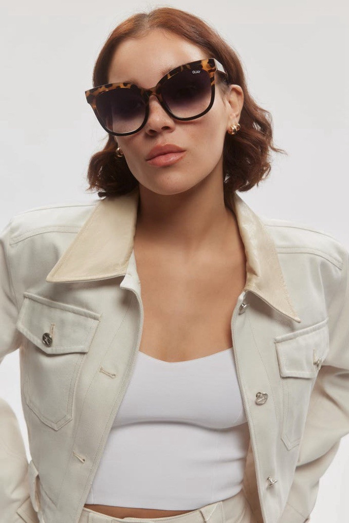 Quay Australia Its My Way Sunglasses Black Tortoise/Black  display picture 3