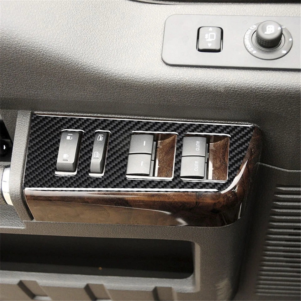 30Pcs For Ford F-650/750 2011-2013 Carbon Fiber Door Panel Set Cover Trim  - Imagem 4 de 4
