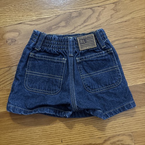 Polo Jean Co Ralph Lauren Infant Baby Skirt Skort Jean Size 3-6 Months Pockets - Picture 3 of 6