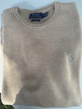 NWOT,Polo Ralph Lauren Cotton crewneck sweater w/embroidered Pony Logo Size: Med