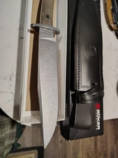 Boker Arbolito "El Gigante" Fighter/Bowie, Green Micarta, Bohler N695 Stainless