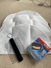 Men’s Antler New Suit Carrier; 4 New Shoulder Covers; Tie Hanger Wooden 20 Ties