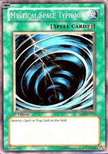Mystical Space Typhoon - SD2-EN014 - Common - Unlimited Edition - Damaged - Zomb