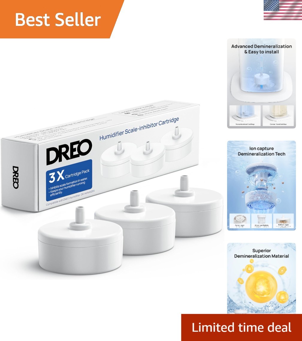 Scale-inhibitor Cartridge 3 Pack Prevent Mineral Build-up Ex