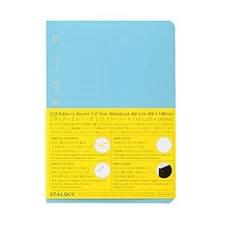 Blue A6 Blank Notebook Journal for Daily Use 5.8 x 4.1 Inches 96 Sheets