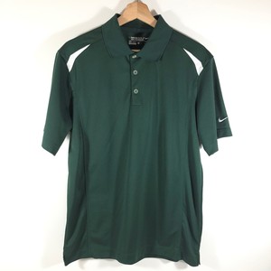 Nike Golf Tour Performance Dri Fit Polo Shirt Green White Mens Medium M | eBay