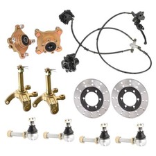 Go Kart Brake Kit 4 Stud Front Wheel Hub Steering Spindle For Golf Cart ATV Quad