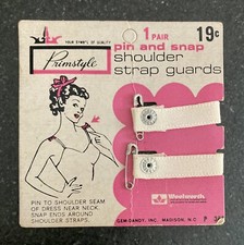 Vintage New Old Stock NOS Primstyle Woolworth Bra Shoulder Strap Pin Snap Clip