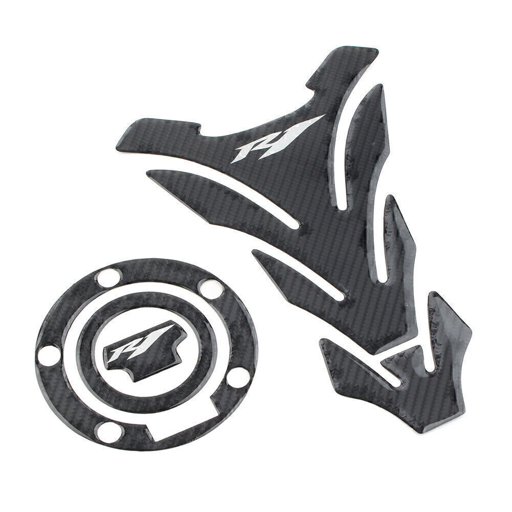 Gas Cover 3D Decal Fuel Tank Pad Real Carbon Fiber For Yamaha YZF1000