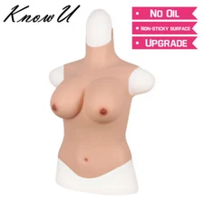 No Oil Transgender Silicone Breast Plate Crossdressing Artificial Tight Suit